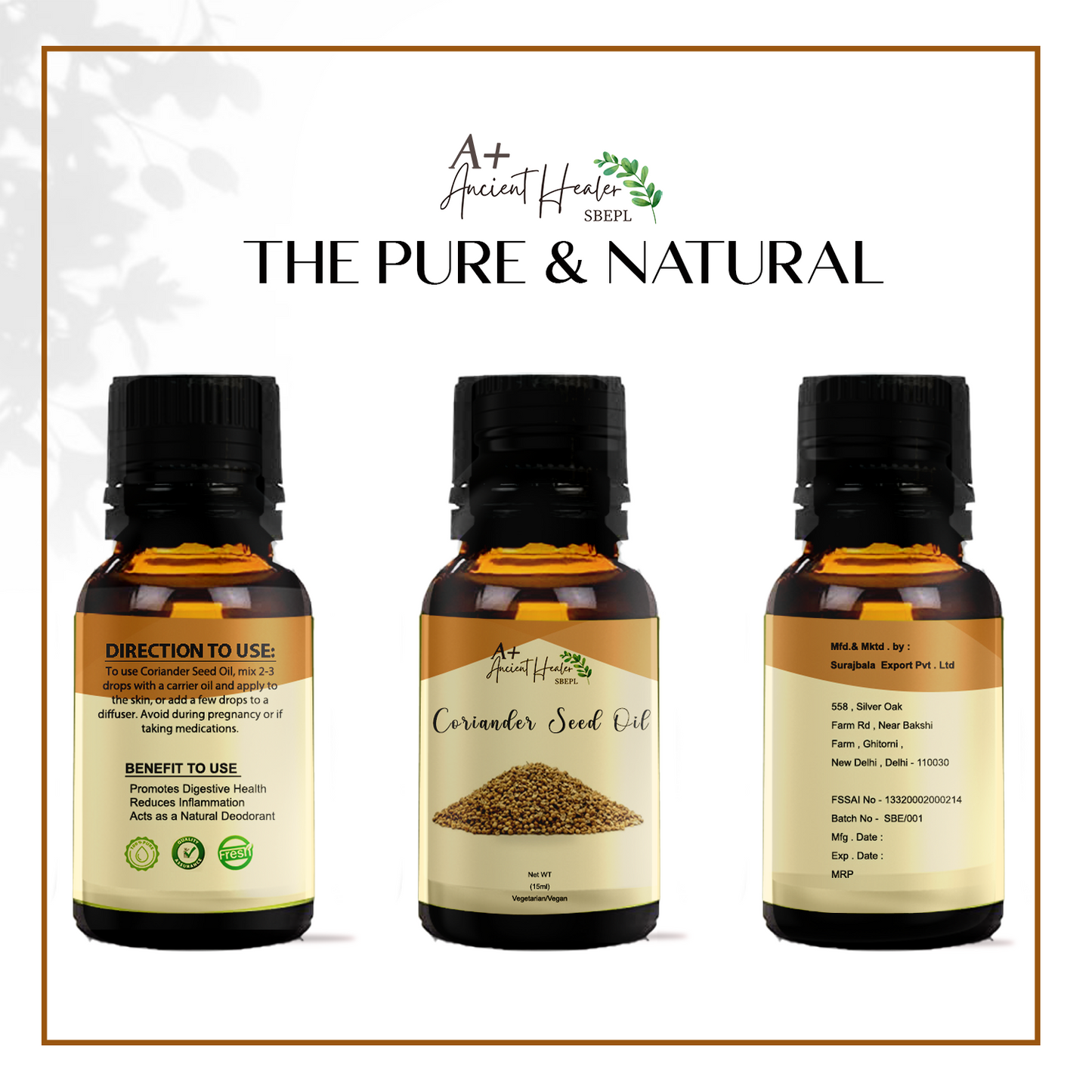 ๐ฟ Coriander Seed SCFE (COโ) Essential Oil