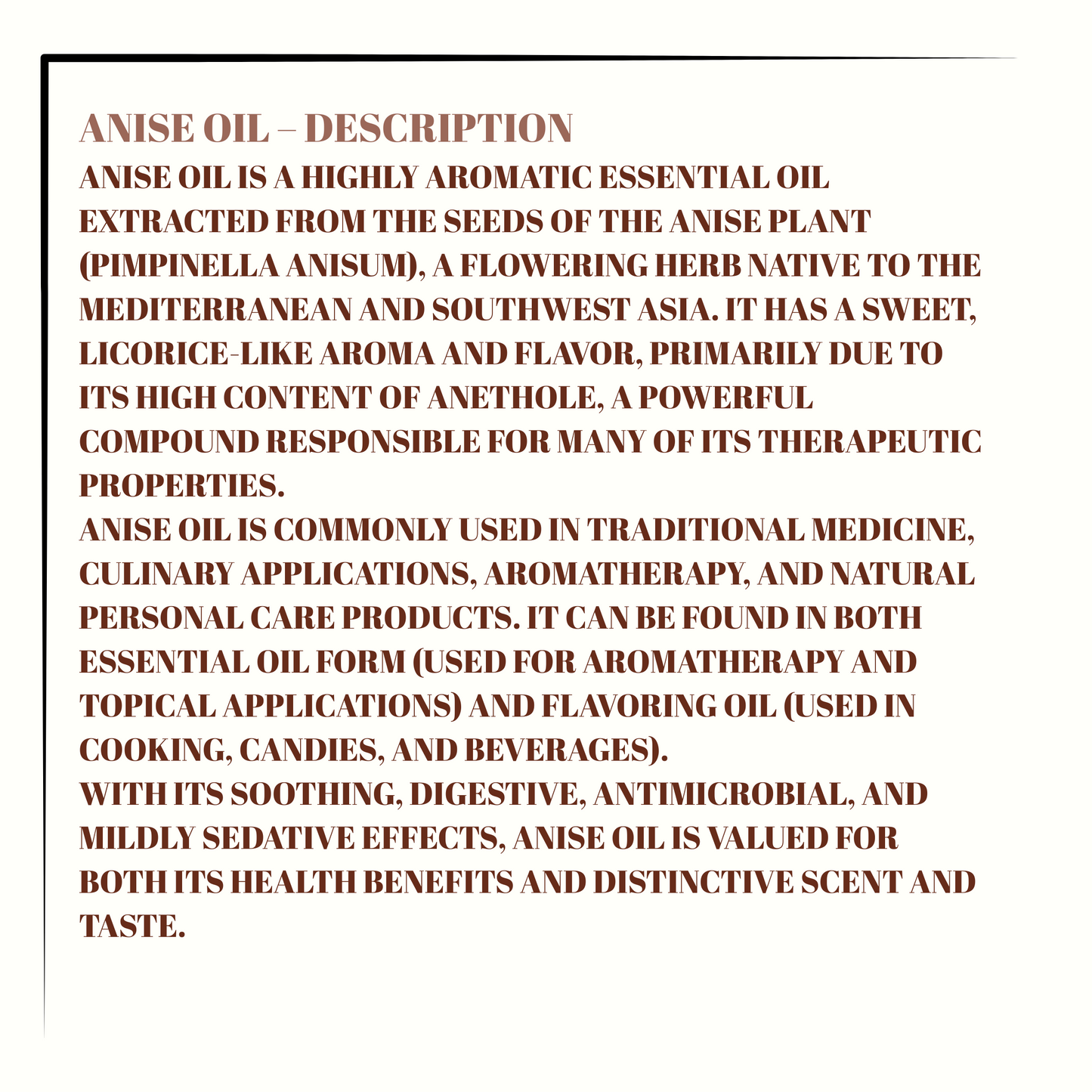 Anise Essential Oil
