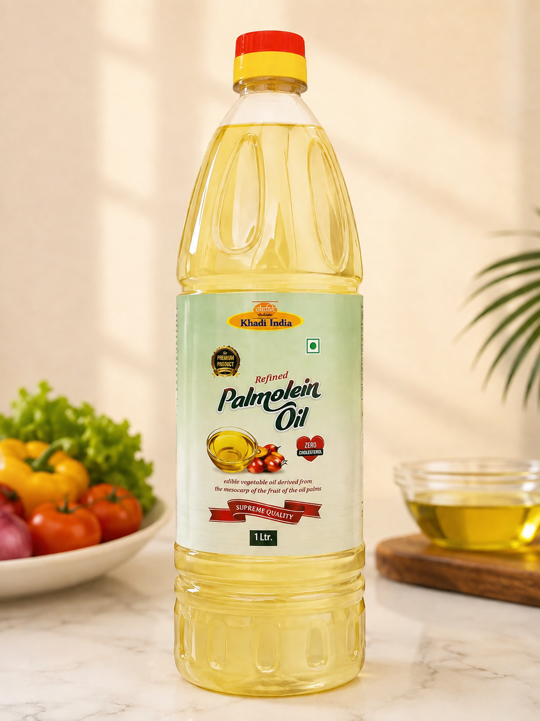 Ancient flavour |Pure refined palmolein oil in convenient 1-litre packaging.