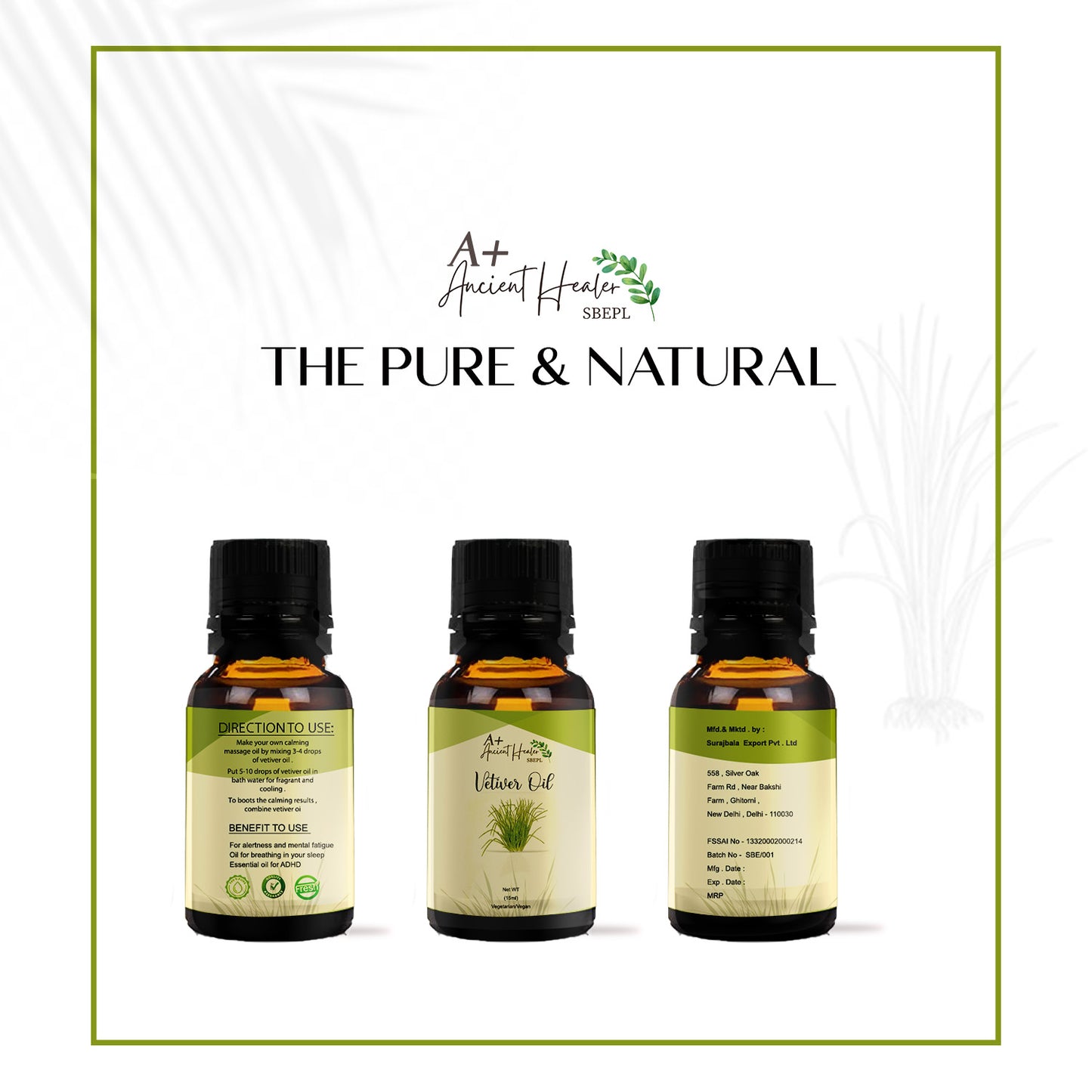 Vetiver CO₂ Oil 🌿