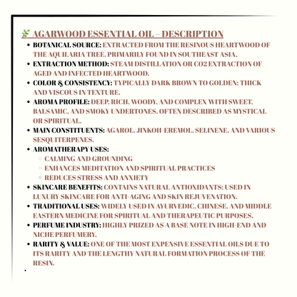 Agarwood Oils