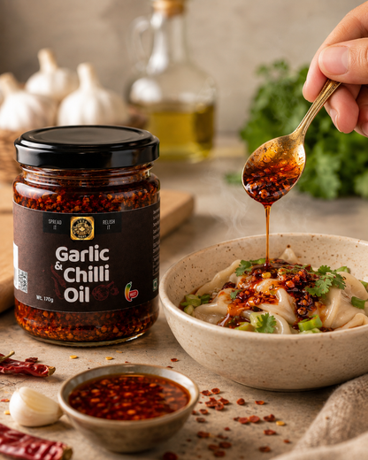Ancient flavours | garlic & chilli  oil 170gm