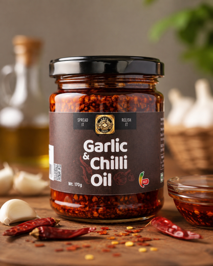 Ancient flavours | garlic & chilli  oil 170gm