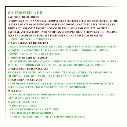 CITRONELLA OIL