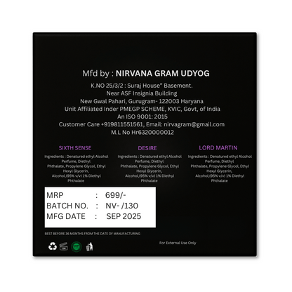 Gift Box 30 ml x 3(Lord martin,Desire,Sixth sense)