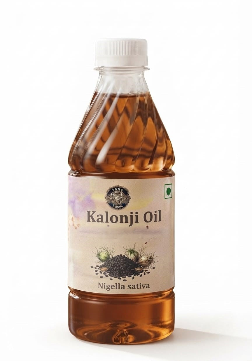 Ancient flavours spices under khadi | khadi india Kalonji Oil 200ml (Black Seed Oil) – Pure & Natural Cold Pressed Kalonji Tel