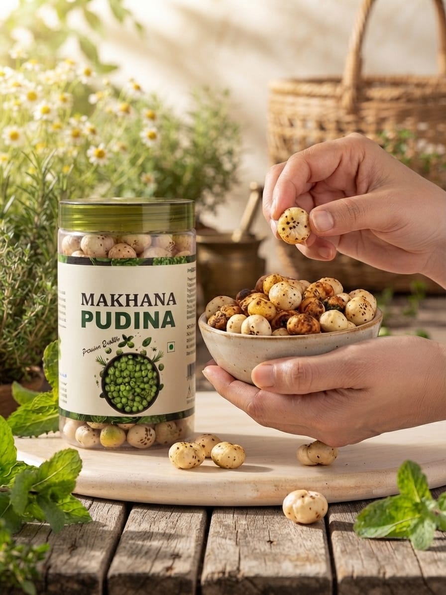 shop india mall | Ancienyt flavours | makhana  pudina - 70gm